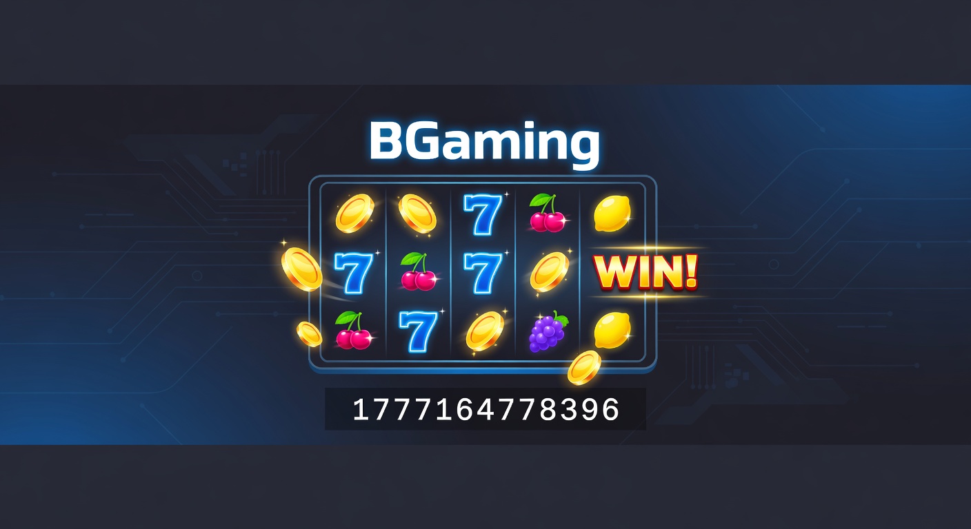Vibrant BGaming slot reels spinning with global icons and futuristic tech overlays, highlighting international expansion