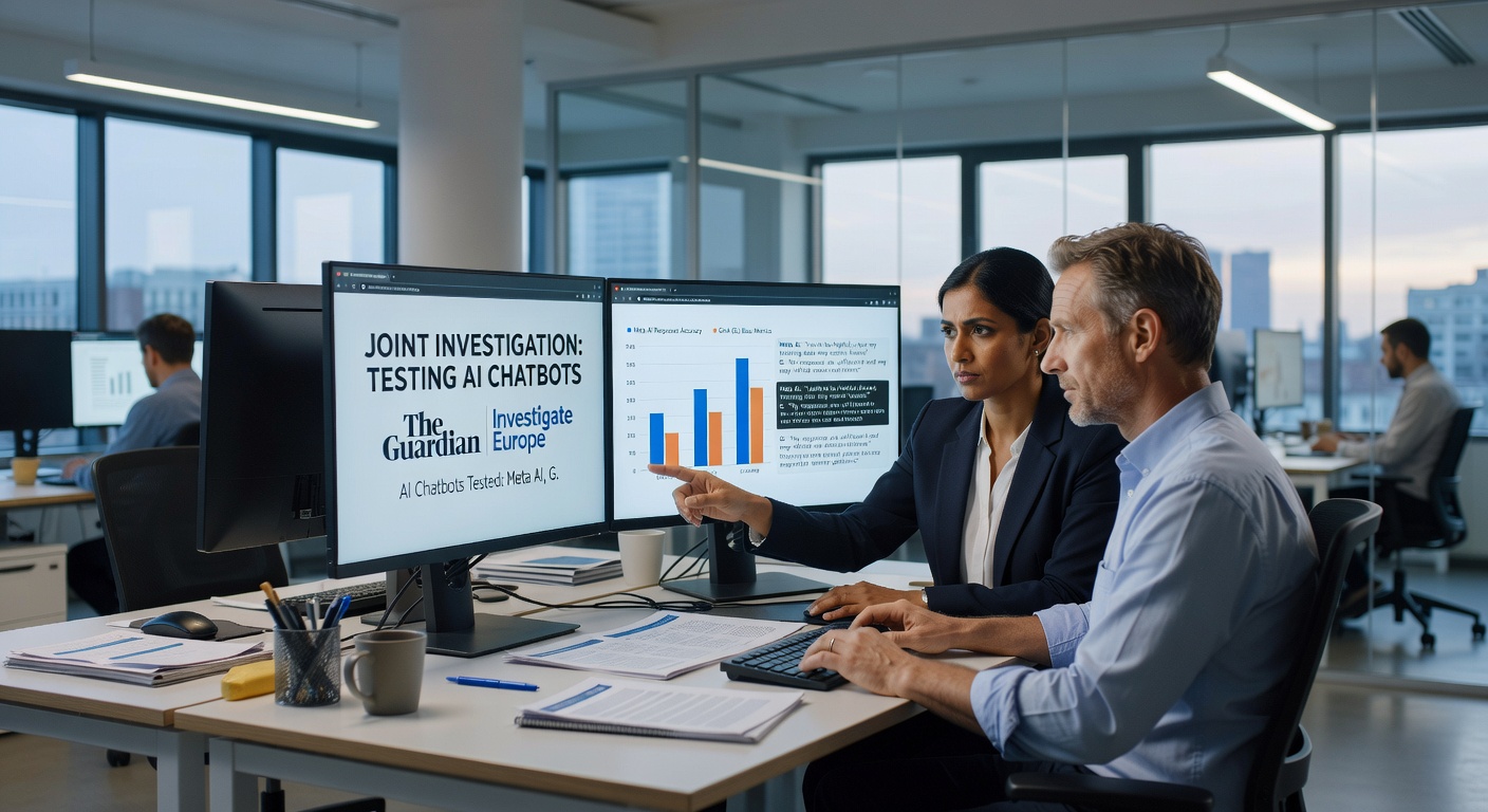 Graphic showing cryptocurrency icons intertwined with casino chips and AI speech bubbles warning of addiction risks