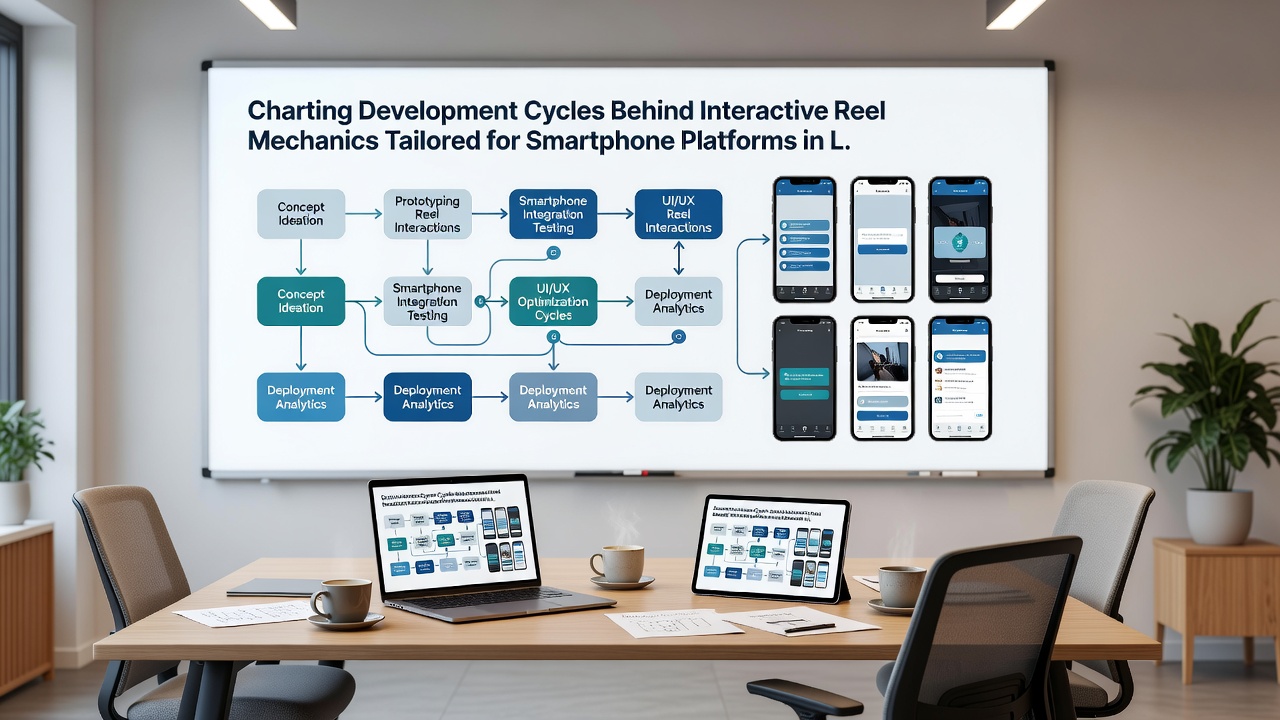 Smartphone displaying advanced reel mechanics with cascade effects and bonus indicators during a testing session