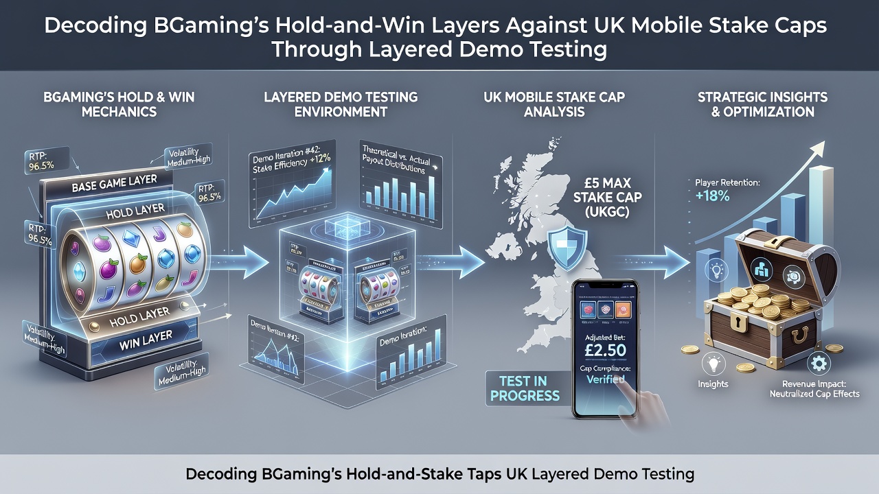 Layered demo testing results showing hold-and-win progression on BGaming mobile slots