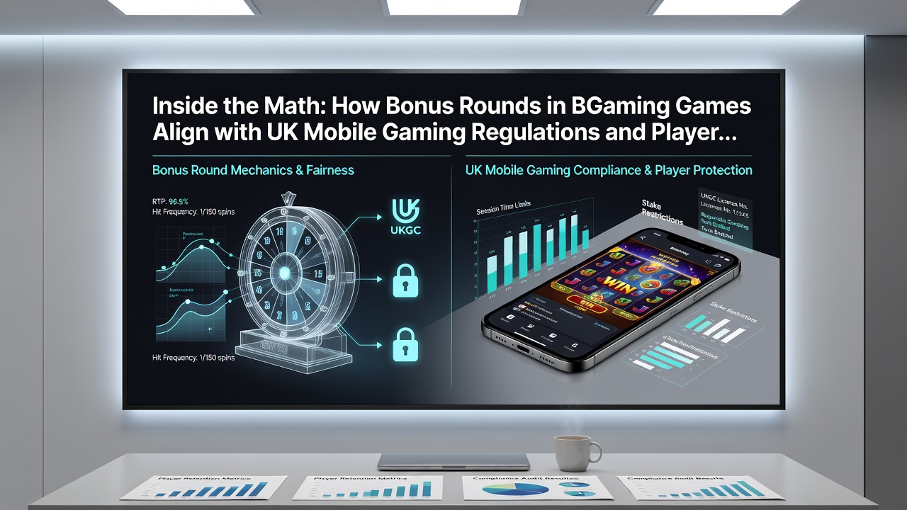 Mobile device displaying BGaming slot bonus round interface with RTP indicators
