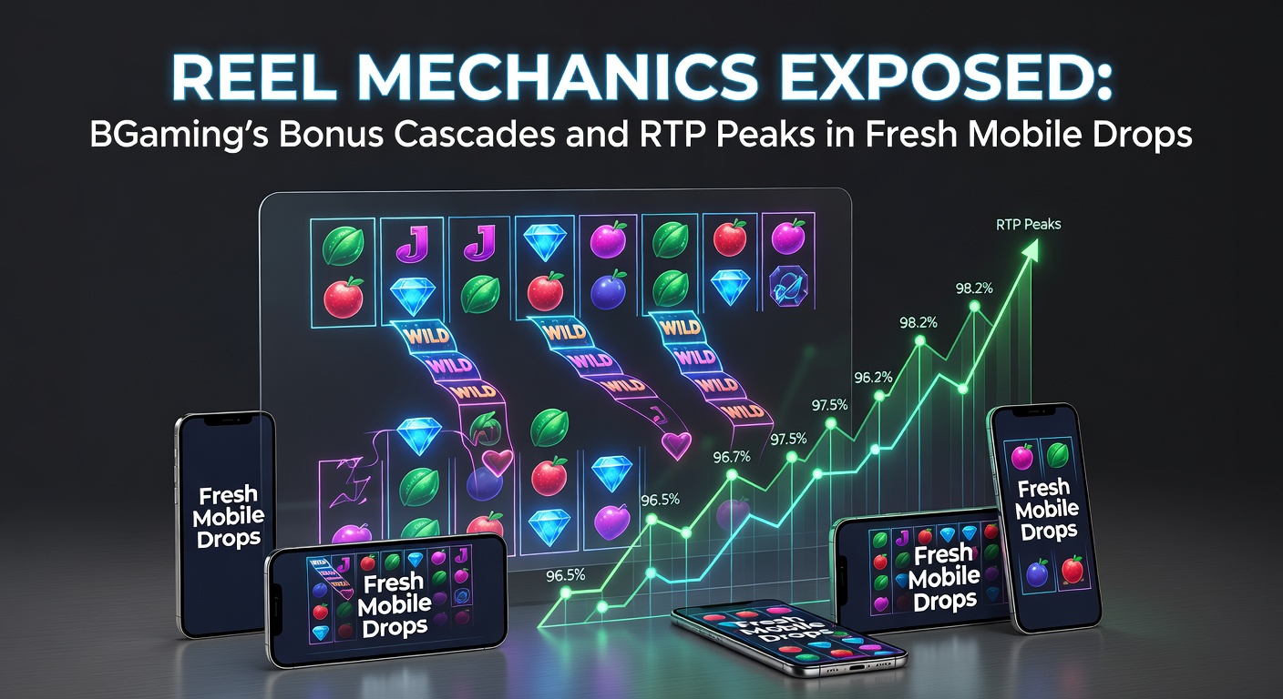 Vibrant cascade of symbols exploding on a BGaming mobile slot screen, highlighting bonus triggers and reel resets