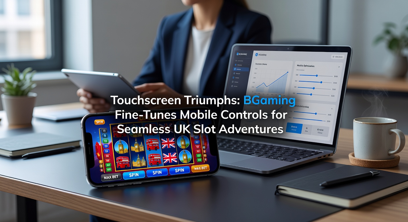BGaming mobile slot interface showcasing intuitive touchscreen controls on a smartphone during a spin sequence