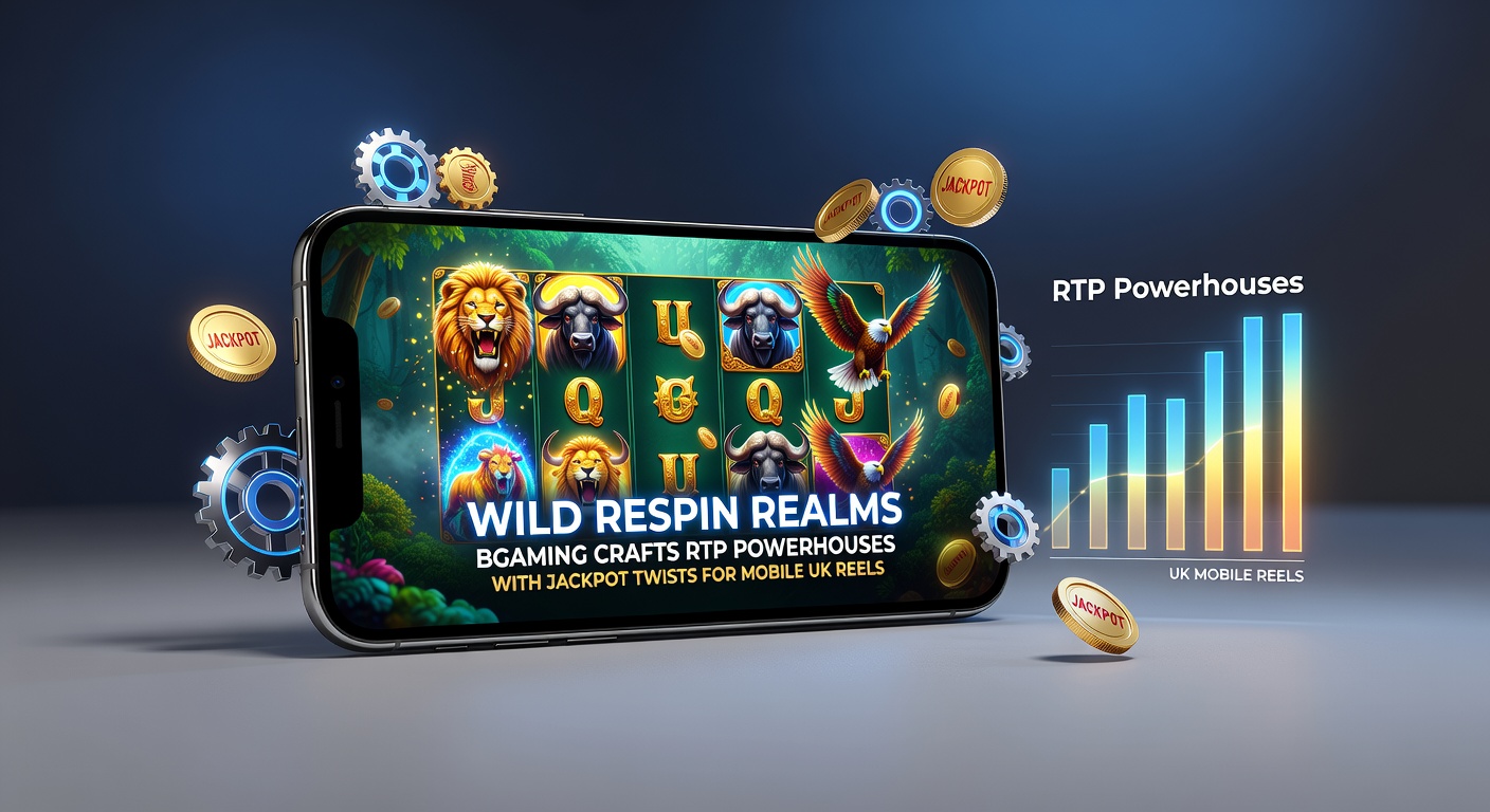 Vibrant screenshot of Wild Respin Realms slot featuring cascading reels, glowing wild symbols, and jackpot meters building excitement on a mobile device